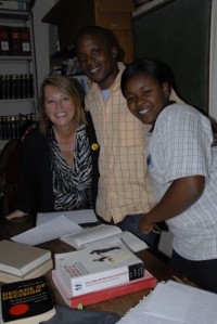 Tammie with Malawi Law Students
